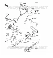 POMPE A HUILE pour Kawasaki VN750 1992