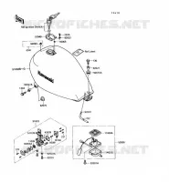 RESERVOIR CARBURANT pour Kawasaki VN750 1992
