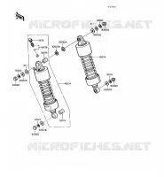 SUSPENSION/AMORTISSEUR pour Kawasaki VN750 1992