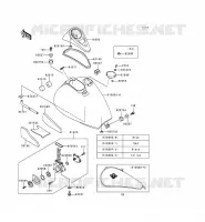 RESERVOIR CARBURANT pour Kawasaki VN800 1995