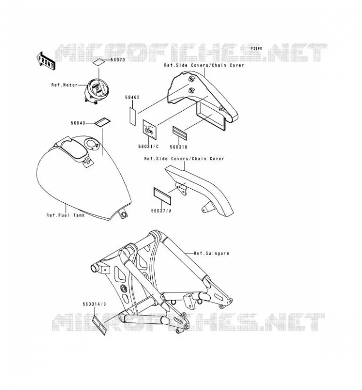 LABEL Kawasaki MOTOS 800 1996 VN800  VN800-A2