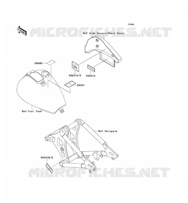 LABEL Kawasaki MOTOS 800 1996 VN800  VN800-A2