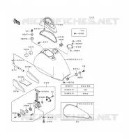 RESERVOIR CARBURANT pour Kawasaki VN800 1998