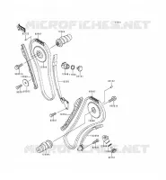 ARBRE A CAME/TENDEUR pour Kawasaki VN800 1999
