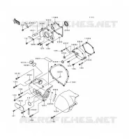 CARTER MOTEUR GAUCHE pour Kawasaki VN800 1999