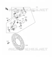 FREIN AVANT pour Kawasaki VN800 1999