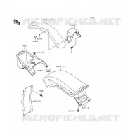 GARDE BOUE pour Kawasaki VN800 1999