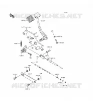PEDALE DE FREIN/TORQUE LINK pour Kawasaki VN800 1999