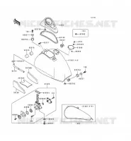 RESERVOIR CARBURANT pour Kawasaki VN800 1999