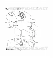 SYSTEME D'EVAPORATION CARBURANT pour Kawasaki VN800 1999