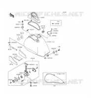 RESERVOIR CARBURANT pour Kawasaki VN800 1999