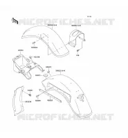 GARDE BOUE pour Kawasaki VN800 CLASSIC 1996
