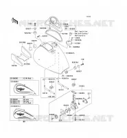 RESERVOIR CARBURANT pour Kawasaki VN800 CLASSIC 2005