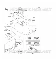 RESERVOIR CARBURANT pour Kawasaki VN800 CLASSIC 1998