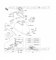RESERVOIR CARBURANT pour Kawasaki VN800 CLASSIC 1999