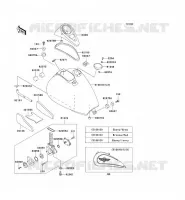RESERVOIR CARBURANT pour Kawasaki VN800 CLASSIC 1999