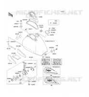 RESERVOIR CARBURANT pour Kawasaki VN800 CLASSIC 1999