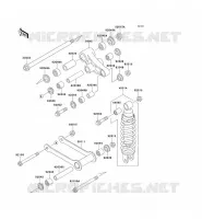 SUSPENSION/AMORTISSEUR pour Kawasaki VN800 CLASSIC 1999