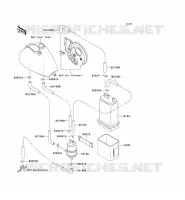 SYSTEME D'EVAPORATION CARBURANT pour Kawasaki VN800 CLASSIC 1999