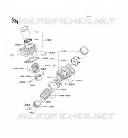 CYLINDRE/PISTON pour Kawasaki VN800 CLASSIC 1999