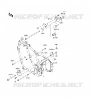 PIECE DE CADRE (COUVERTURE) pour Kawasaki VN800 CLASSIC 1999