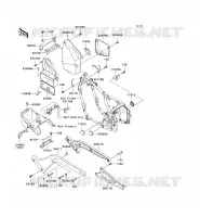 SUPPORT BATTERIE pour Kawasaki VN800 CLASSIC 1999