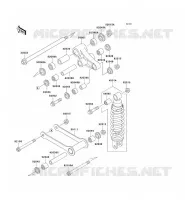 SUSPENSION/AMORTISSEUR pour Kawasaki VN800 CLASSIC 1999