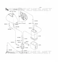 SYSTEME D'EVAPORATION CARBURANT pour Kawasaki VN800 CLASSIC 1999