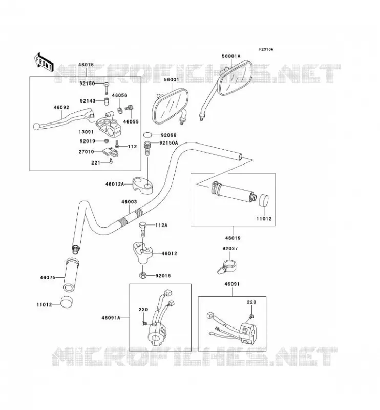 GUIDON Kawasaki MOTOS 800 1999 VN800 CLASSIC  VN800-B4
