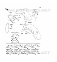 GARDE BOUE pour Kawasaki VN800 CLASSIC 1999