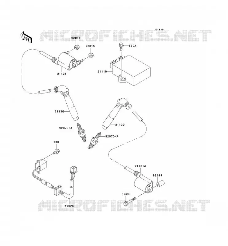 SYSTEME D&acute;ALLUMAGE Kawasaki MOTOS 800 2000 VN800 CLASSIC  VN800-B5