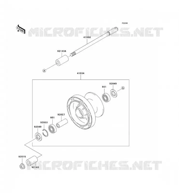 ROUE AVANT Kawasaki MOTOS 800 2000 VN800 CLASSIC  VN800-B5