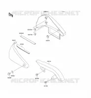 CACHE LAT&Eacute;RAL/GARDE CHAINE pour Kawasaki VN800 CLASSIC 2000