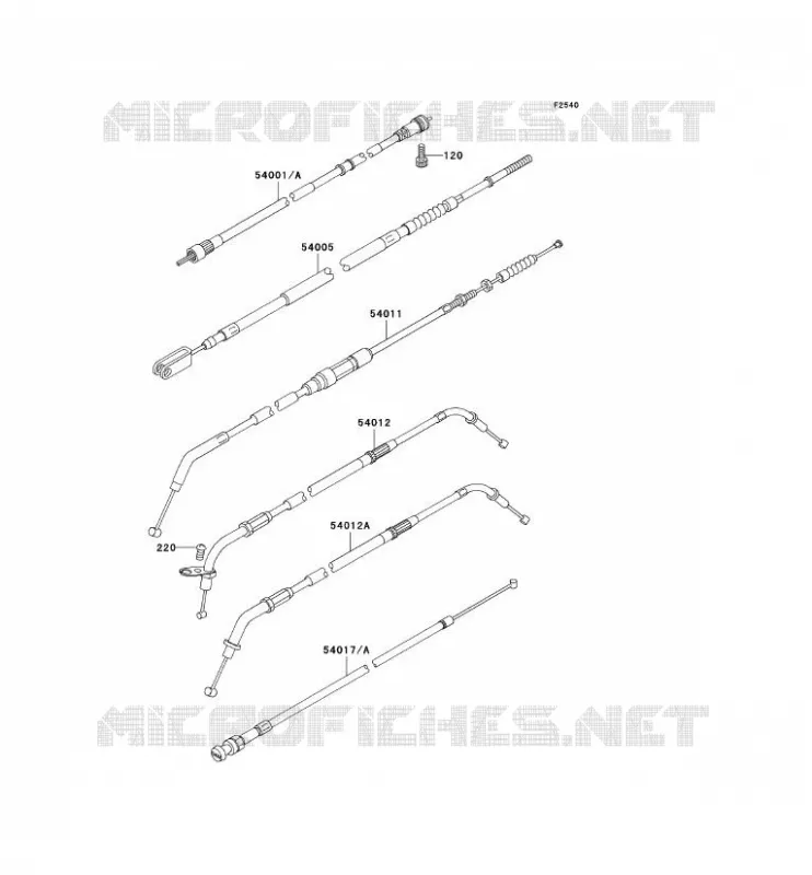 CABLES Kawasaki MOTOS 800 2000 VN800 CLASSIC  VN800-B5