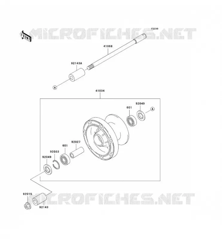 ROUE AVANT Kawasaki MOTOS 800 2000 VN800 CLASSIC  VN800-B5