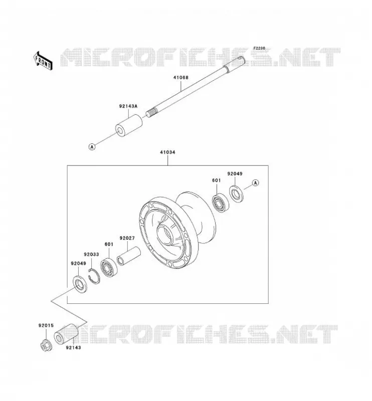 ROUE AVANT Kawasaki MOTOS 800 2000 VN800 CLASSIC  VN800-B5