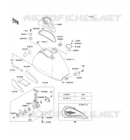 RESERVOIR CARBURANT pour Kawasaki VN800 CLASSIC 2001
