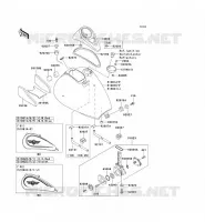 RESERVOIR CARBURANT pour Kawasaki VN800 CLASSIC 2001