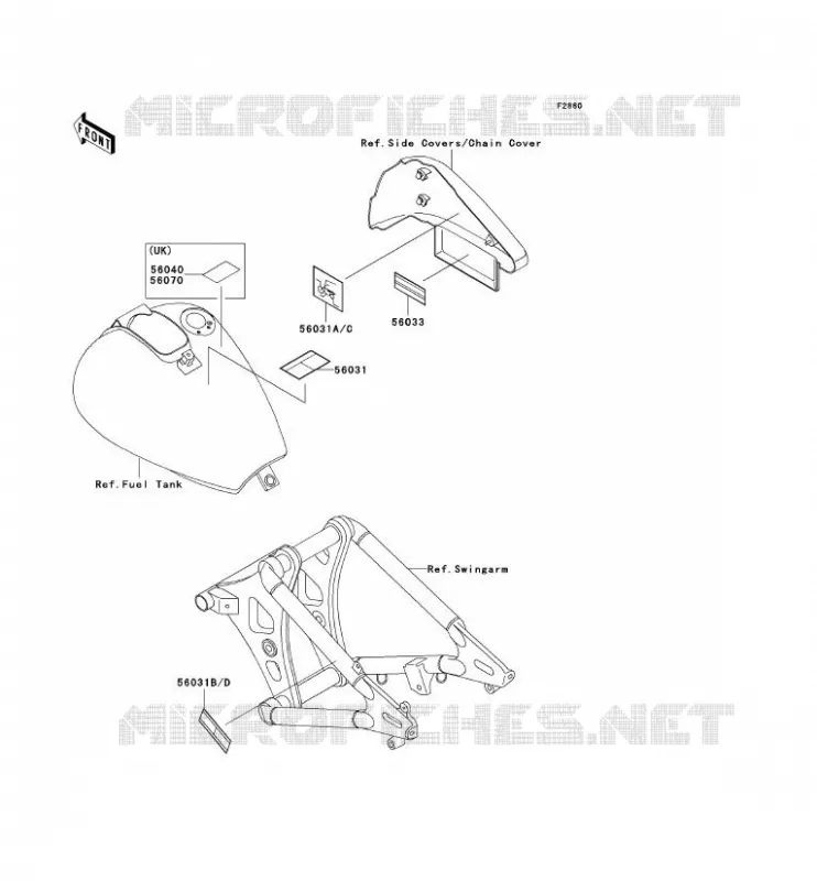 LABEL Kawasaki MOTOS 800 2002 VN800 CLASSIC  VN800-B7