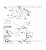 RESERVOIR CARBURANT pour Kawasaki VN800 CLASSIC 2002