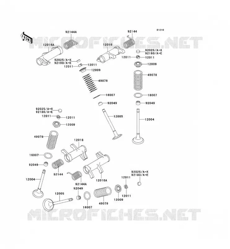 SOUPAPE Kawasaki MOTOS 800 2003 VN800 CLASSIC  VN800-B8