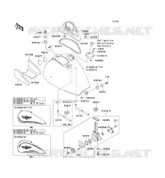 RESERVOIR CARBURANT pour Kawasaki VN800 CLASSIC 2004