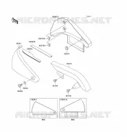 CACHE LAT&Eacute;RAL/GARDE CHAINE pour Kawasaki VN800 CLASSIC 2004