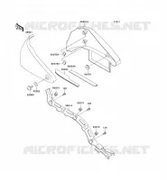 CACHE LAT&Eacute;RAL/GARDE CHAINE pour Kawasaki VN800 DRIFTER 2000
