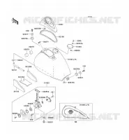 RESERVOIR CARBURANT pour Kawasaki VN800 DRIFTER 2000