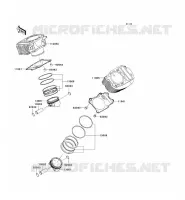 CYLINDRE/PISTON pour Kawasaki VN900 CLASSIC 2007