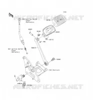 PEDALE DE FREIN/TORQUE LINK pour Kawasaki VN900 CLASSIC 2007