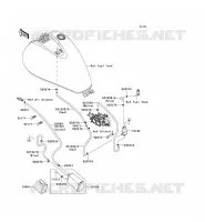 SYSTEME D'EVAPORATION CARBURANT(CA) pour Kawasaki VN900 CLASSIC 2007