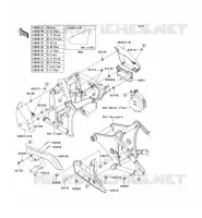 CACHE LAT&Eacute;RAL/GARDE CHAINE pour Kawasaki VN900 CLASSIC 2007