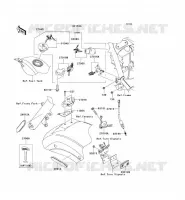 CONTACTEUR SERRURE/R&Eacute;FLECTEUR pour Kawasaki VN900 CLASSIC 2008